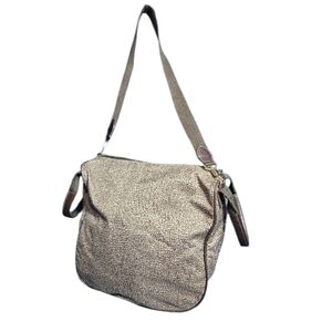 Borbonese Redwall Italia Convertible Purse Tote Handbag Nylon